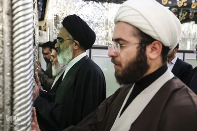 آئین غبارروبی ضریح مطهر احمدبن‌موسی(ع)‎