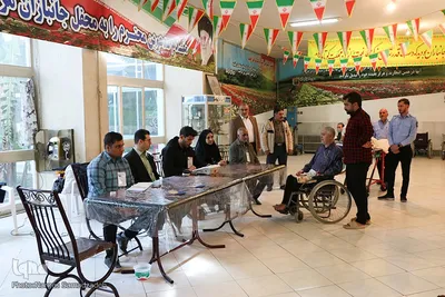 شور انتخابات در آسایشگاه جانبازان شهید مطهری