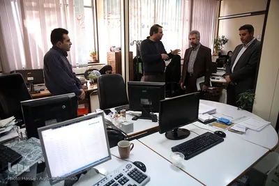 بازدید امیر خوراکیان، معاون محتوای مرکز ملی فضای مجازی از سرویس سیاسی ایکنا