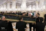 تشییع و خاکسپاری پیکر مرحوم مهدوی دامغانی در حرم مطهر رضوی
