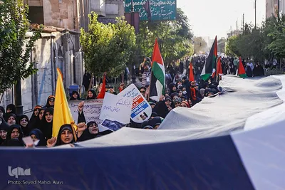 اجتماع دانشجویان قمی در حمایت از مردم غزه