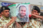 مراسم تشییع پیکر مطهر سروان شهید«رضا کریمی»