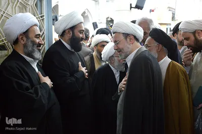مراسم چهلمین روز ارتحال آیت الله شاه آبادی در قم
