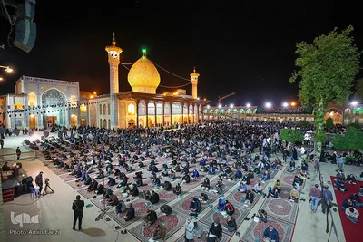 مراسم احیای شب بیست و یکم ماه رمضان در حرم شاهچراغ (ع)