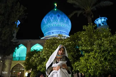 مراسم شب ۲۳ قدر در حرم علی بن حمزه(ع)