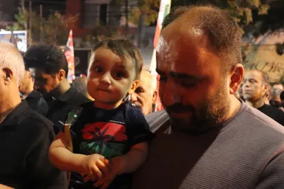 دسته عزاداری بانوان ملایری در شام غریبان قائدشهید امت
