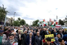 راهپیمایی روز قدس در قزوین