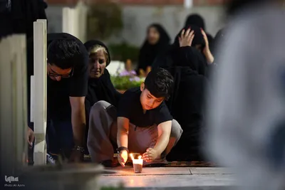 شام غریبان حسینی در گلستان شهدای اصفهان