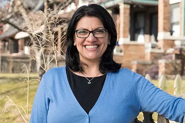 Rashida Tlaib'in ofisindeki haritadan İsrail çıkartıldı