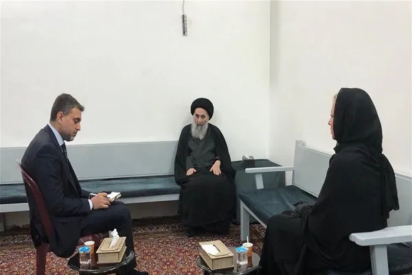 بیانیه دفتر آیت‌الله سیستانی در رابطه با دیدار نماینده سازمان ملل