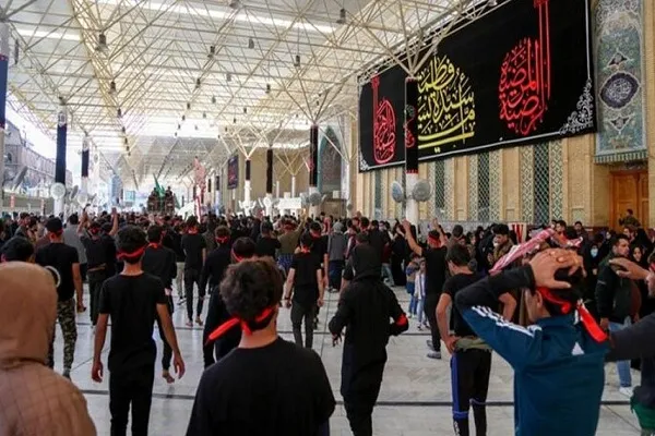 برپایی آیین سالروز شهادت حضرت فاطمه زهرا (س) در نجف و کربلا + عکس