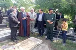 آیین عطر افشانی  و غبارروبی مزار شهدا در سوادکوه شمالی