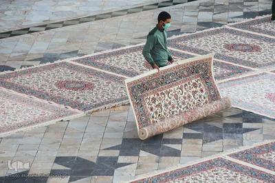 آیین شمع‌گردانی شب شهادت امام رضا (ع) در حرم مطهر رضوی