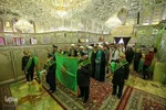 استقبال از حافظان قرآن و ادای احترام به شهدای حرم شاهچراغ(ع)‎‎