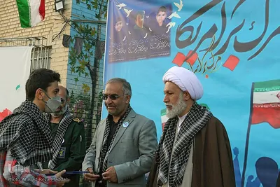 نواخت زنگ استکبارستیزی در محل درس شهید حادثه تروریستی حرم مطهر شاهچراغ(ع)