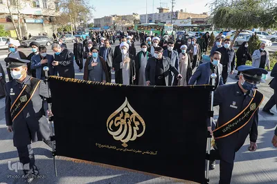راهپیمایی و سوگواری "عاشقان باب الحوائج" در سومین حرم اهل بیت (ع)