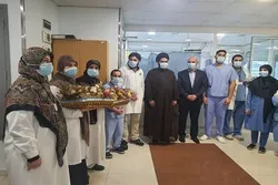 Irans Kulturreferent im Libanon würdigt Pflegepersonal im Krankenhaus „Rassoul Al Azam “ in Beirut