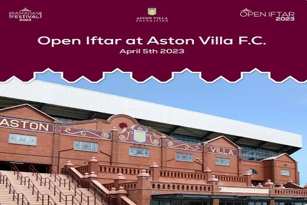 Aston Villa Stadyumu İngiliz Müslümanlarının iftar yemeğinin evsahibi