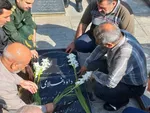 تجدید میثاق خبرنگاران و غبارروبی گلزار شهدای ملایر
