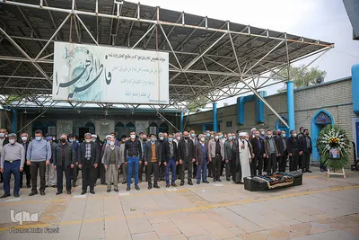 مراسم تشییع حافظ قران مرحوم استاد پرویز رمضانی‎‎