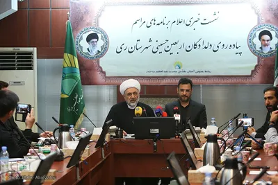 نشست خبری اعلام برنامه‌های مراسم پیاده‌روی دلدادگان اربعین حسینی شهرستان ری