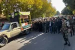 تشییع پیکر شهدای گمنام بر روی دستان مردم لرستان
