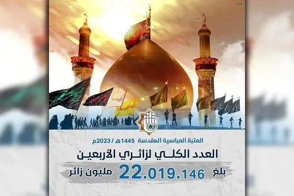 مشاركة أكثر من 22 مليون زائر في إحياء زيارة الأربعين لعام 1445 هـ
