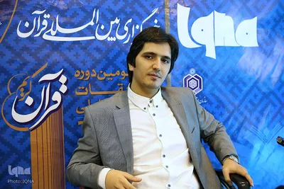 حضور قاری ممتاز حبیب صداقت در غرفه ایکنا