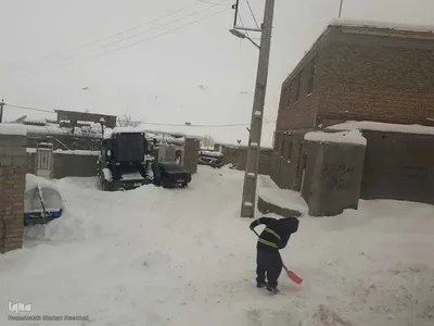 طبیعت برفی مناطق شهری و روستایی اهر