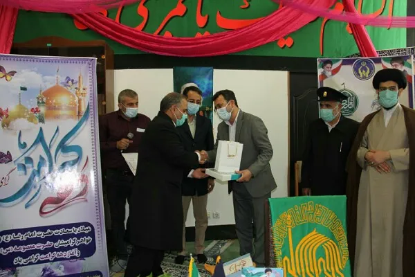 تقدیر از خادمیاران آستان قدس رضوی و حامیان ایتام و محسنین گلستانی