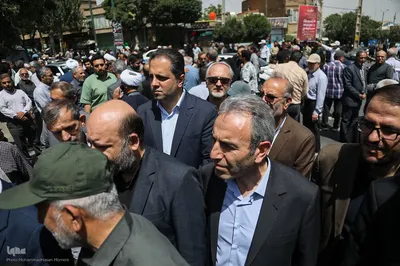وداع باشکوه با شهدای مظلوم حمله رژیم صهیونیستی در همدان‎