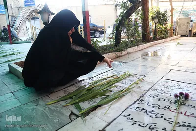 مراسم گلباران و عطرافشانی مزار مطهر شهدا در قم
