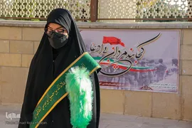 آیین تعویض پرچم آستان مقدس حضرت سیدعلاءالدین حسین(ع)‎‎