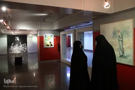 مراسم افتتاحیه نمایشگاه نقاشی «سوگ آفتاب» در نگارخانه ابوالفضل عالی حوزه هنری