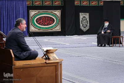 اولین شب مراسم عزاداری ایام شهادت حضرت زهرا(س) با حضور رهبر معظم انقلاب