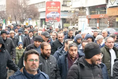 حماسه ماندگار دانشگاهیان دانشگاه تبریز در راهپیمایی ۲۲ بهمن