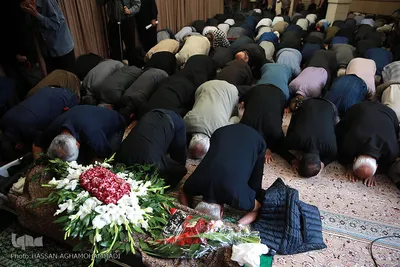 مراسم تشییع پیکر مرحوم محسن مظاهری، پیشکسوت قرآنی