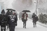 بارش سنگین برف در تبریز‎