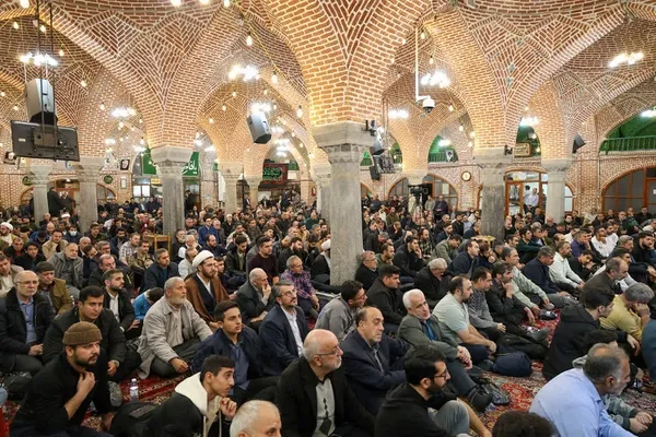 حضور امام جمعه تبریز در هیئت انصارالحسین تبریز