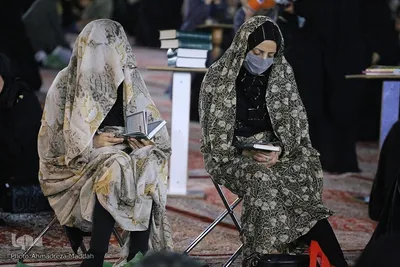 مراسم سوگواری شب شهادت امام جعفر صادق(ع) در حرم شاهچراغ‎‎