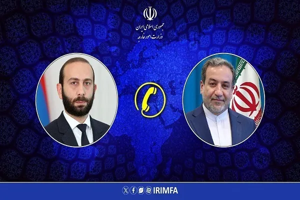 گفتگوی تلفنی وزیر خارجه ارمنستان با عراقچی