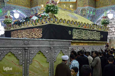 مراسم عزاداری سیدالشهدا در حرم حضرت معصومه(س)