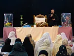 اعتکاف دانش‌آموزان دختر در مسجد سیدالشهدا(ع) خمینی‌شهر