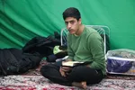 اعتکاف دانش آموزی در مسجد جامع یزد‎