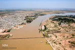 تصویر هوایی از مناطق سیل زده