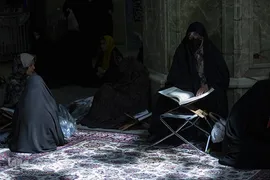 ترتیل‌خوانی قرآن کریم در حرم امام رضا(ع)