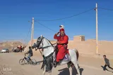 عکس | آیین سنتی ایام پایانی ماه صفر در شاهدیه یزد