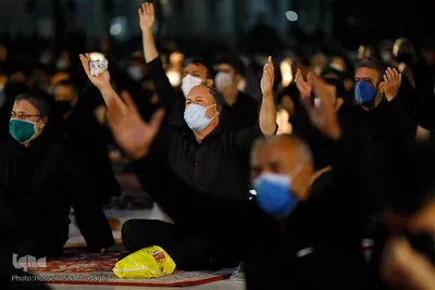 عزاداری شب پنجم محرم در مسجد جمکران