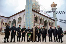 آیین تعویض پرچم آستان مقدس حضرت سید علاءالدین حسین(علیه السلام)‎‎