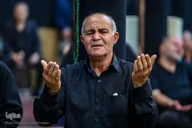 آیین تشت گذاری در مسجد مرکزی اردبیلی ها
